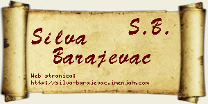 Silva Barajevac vizit kartica